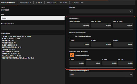 Uniqua: Piece Common-Mode (Sequentielle Übergabe mit Werkstück)